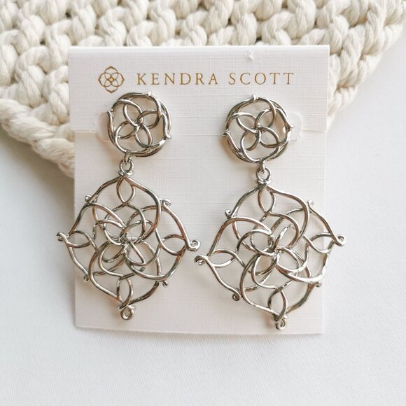 Kendra Scott Jewelry - Kendra Scott Kelly Silver Statement Earrings